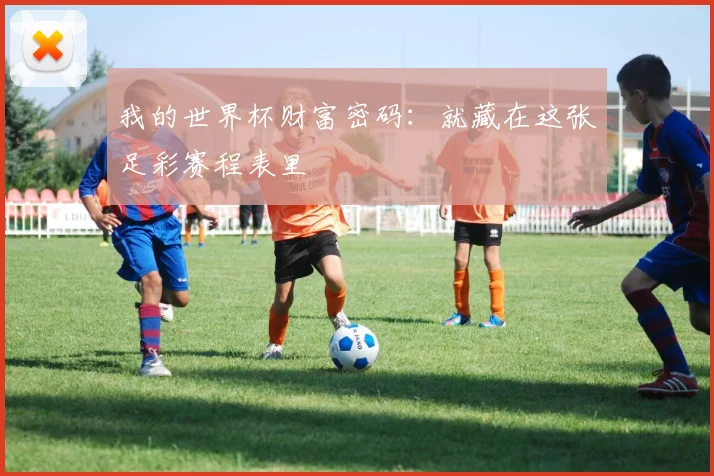 我的世界杯财富密码：就藏在这张足彩赛程表里